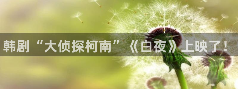 虫虫漫画韩漫在线观看免费网站：韩剧“大侦探柯南”《白夜》上映了！